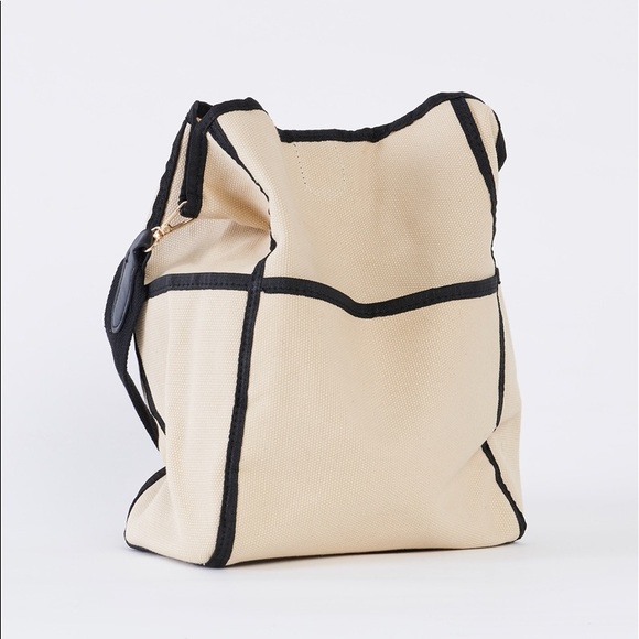 Canvas Colorblock Tote Shoulder Bag - Picture 6 of 10